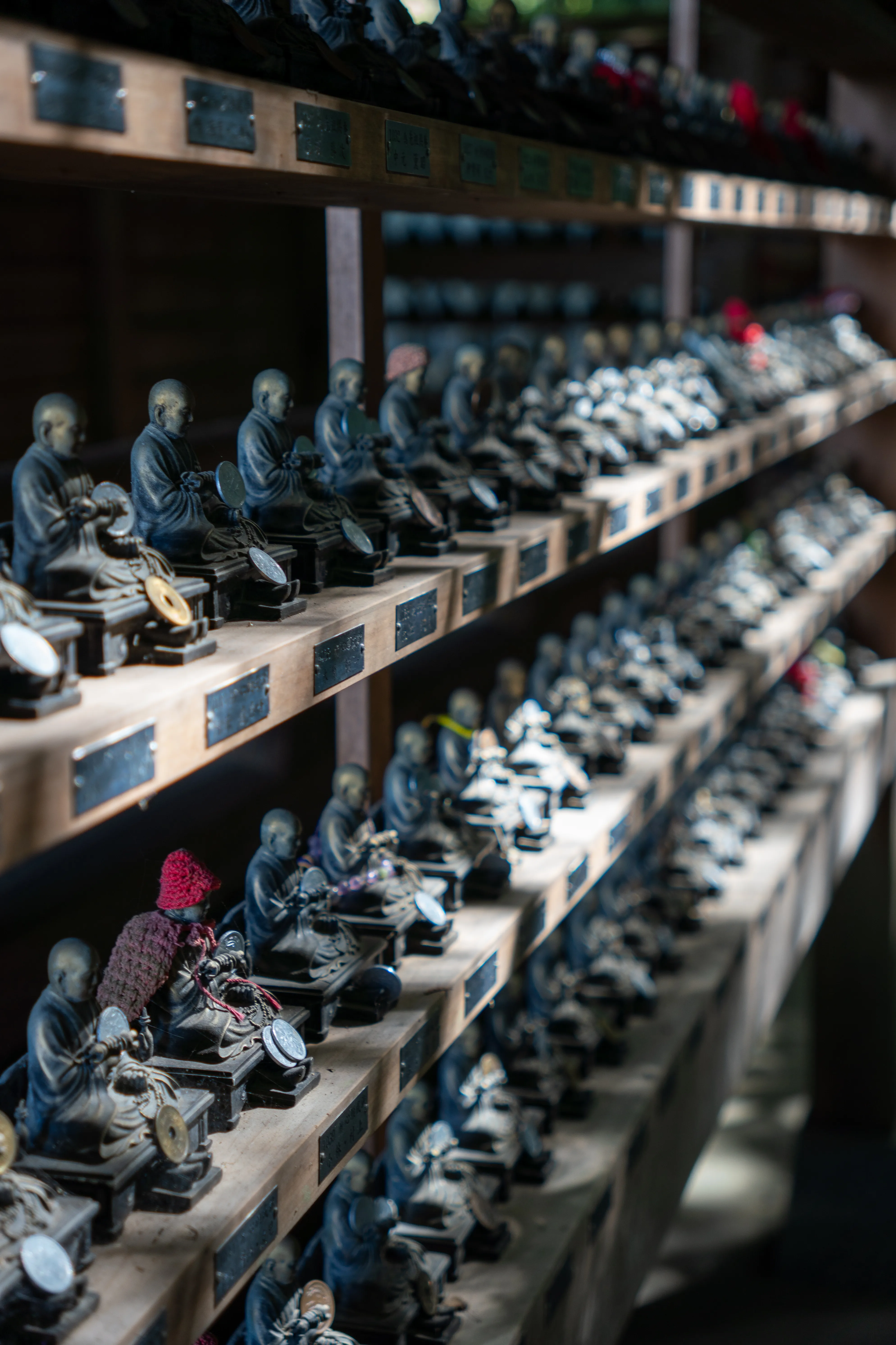 Monk statues